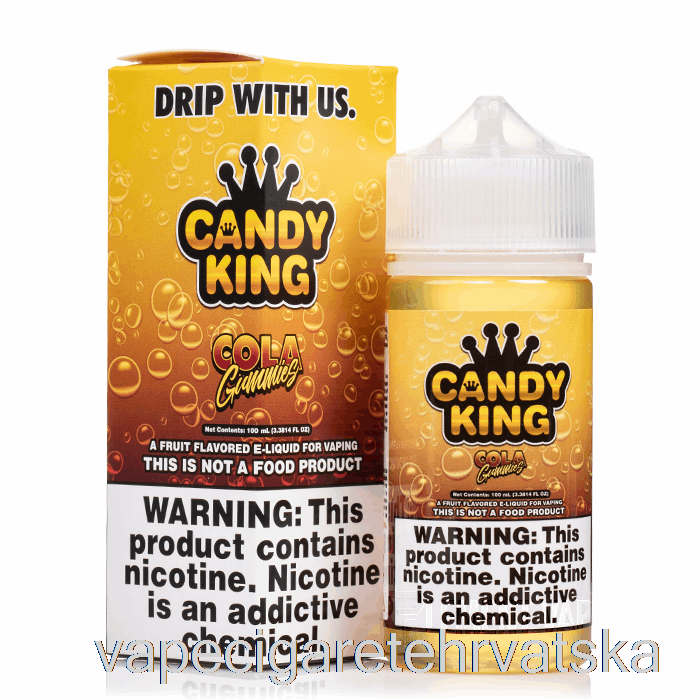 Vape Cigarete Cola Gumice - Candy King - 100ml 0mg